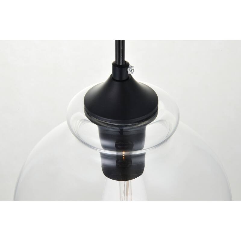 Destiny 1-Light Plug in Pendant with clear shade - 8" Diameter