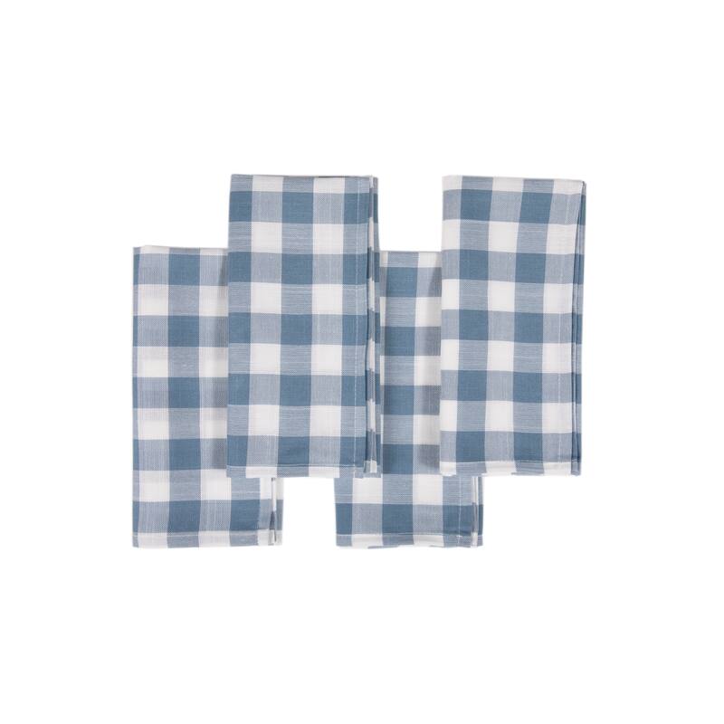 Gingham Check-Classic 20X20-Napkins-Set of 4