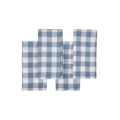Gingham Check-Classic 20X20-Napkins-Set of 4