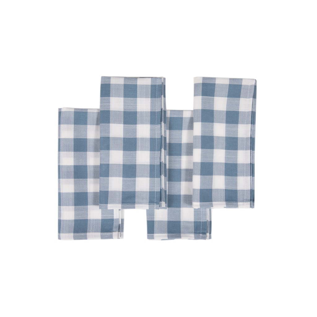 Gingham Check-Classic 20X20-Napkins-Set of 4