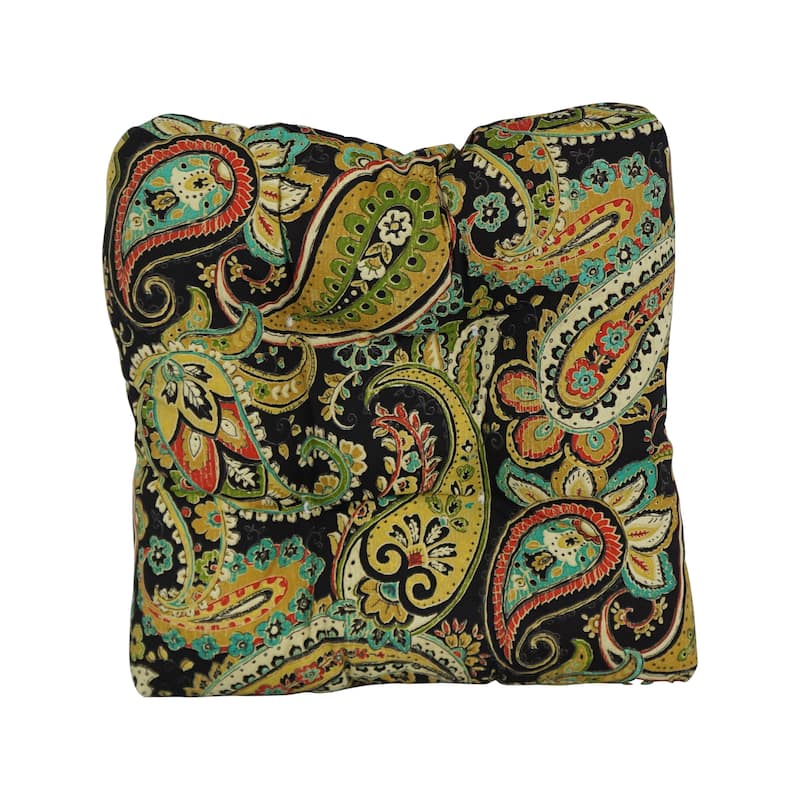 19-inch Square Tufted Indoor/Outdoor Chair Cushions (Set of 4) - 19" x 19"