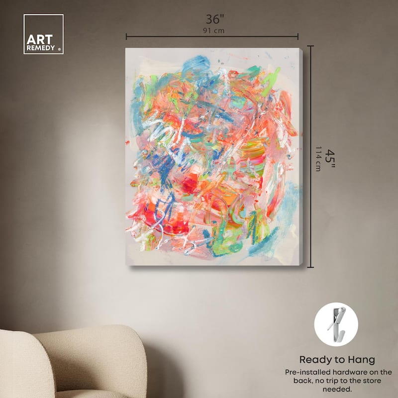 Swirling Hues II Canvas by Art Remedy, Gallery Wrapped