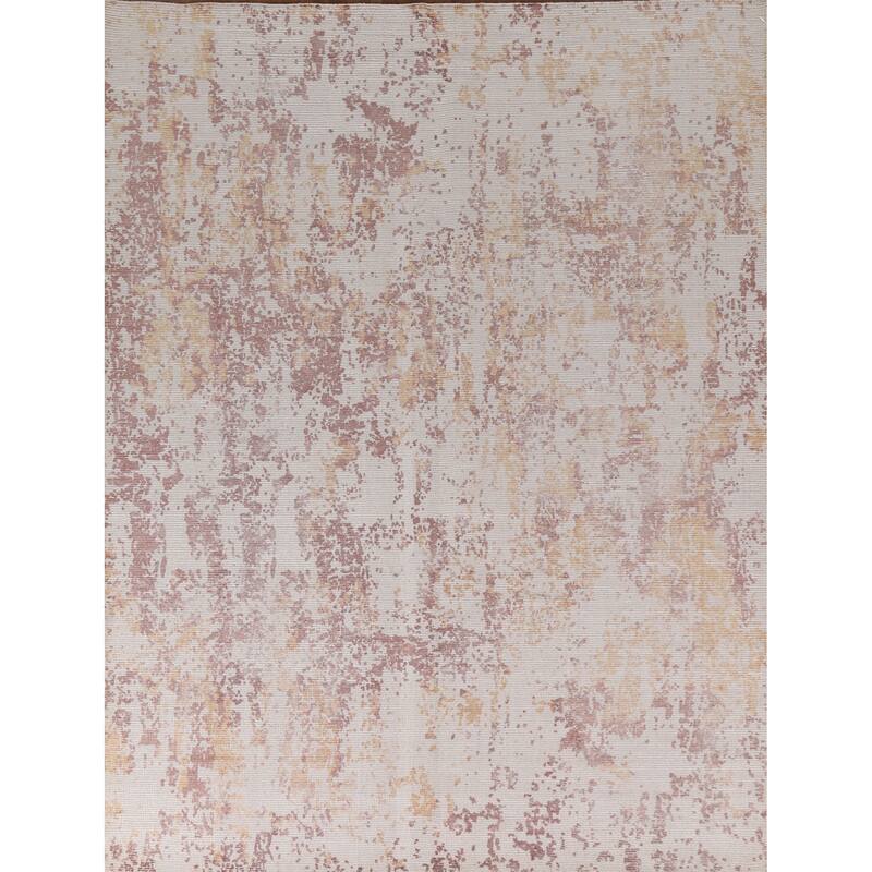 Modern Abstract Rug Handmade Living Room Wool Carpet - 7'11"x 9'10"