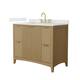Option Natural Oak / Giotto Quartz Top / Brushed Gold