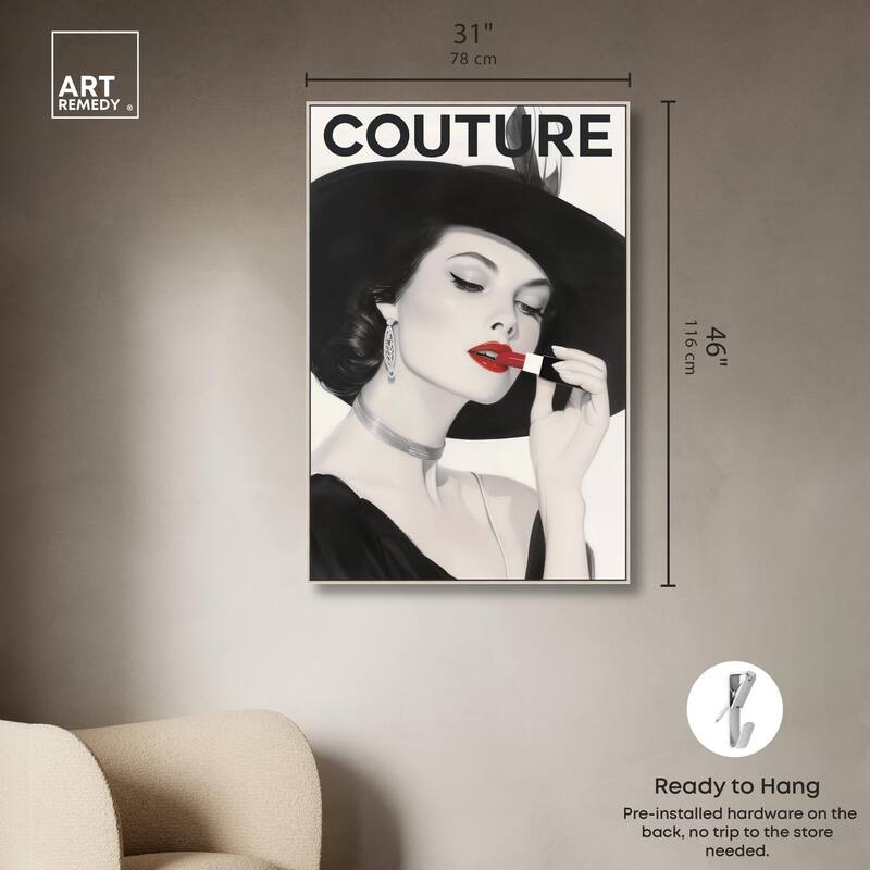 Lipstick Magazine Cover Canvas by Art Remedy