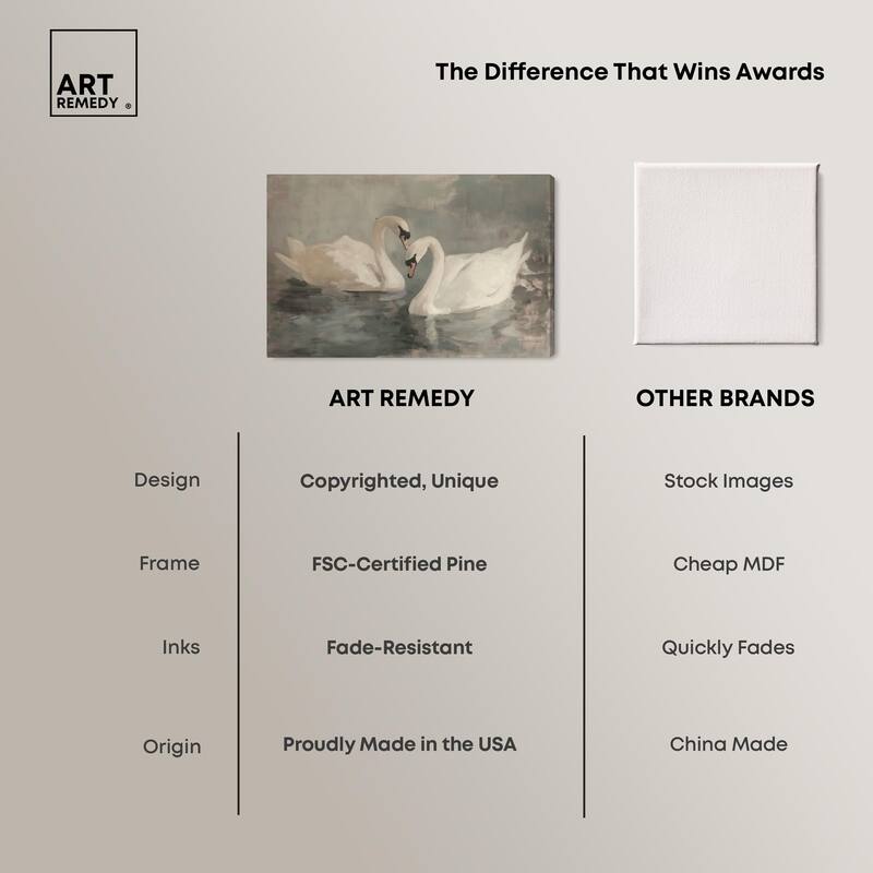 Ivory Idyllic Canvas by Art Remedy, Gallery Wrapped