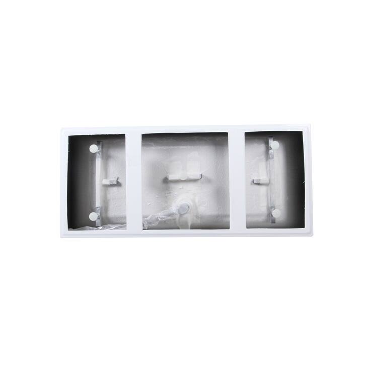 Indigo Home 67 inch Soaking Rectangular Bathtub in Glossy White