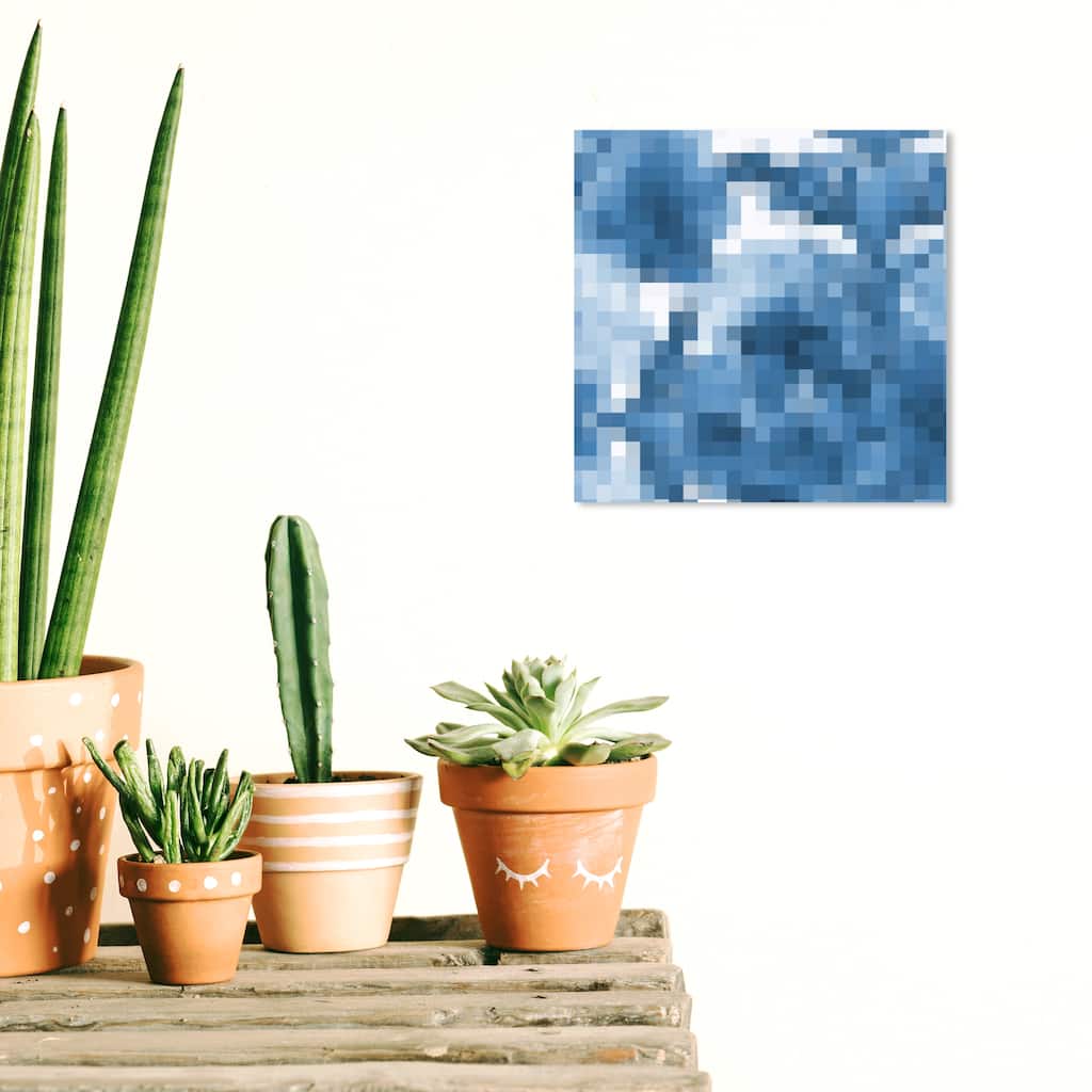 Wynwood Studio Canvas Abstract Atlantica Blue and Modern & Contemporary Wall Art Canvas Print