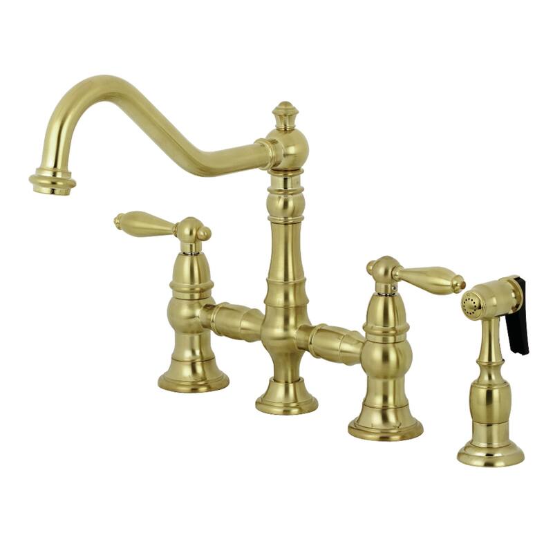 Kingston Brass Restoration Kitchen Faucet with Side Sprayer