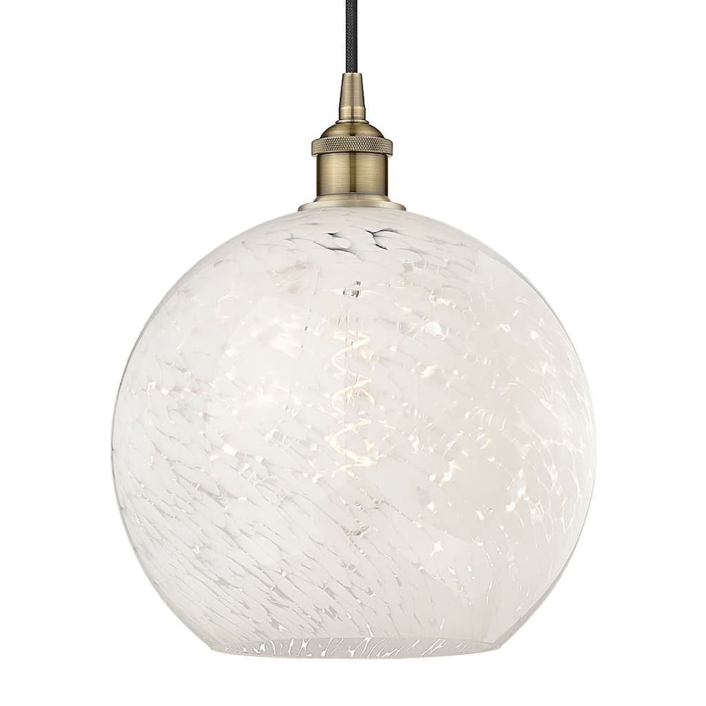 Innovations Lighting 616-1P 14 12 White Mouchette Pendant White