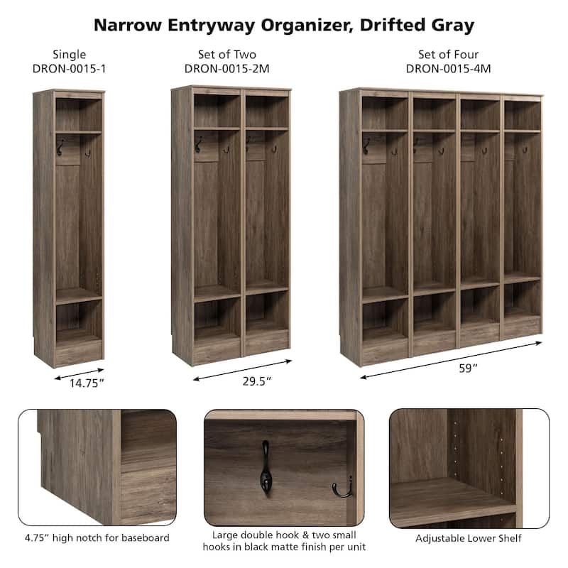 Prepac Narrow Entryway Organizer