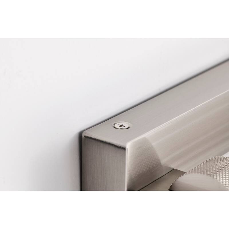 Larissa 24 Inch LED Vanity 3000K CCT Brushed Nickel Finish Opaque Glass - Brushed Nickel