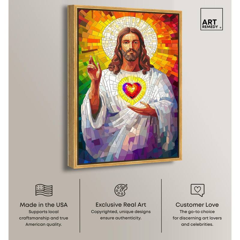 Blocks of Benediction I Canvas by Art Remedy
