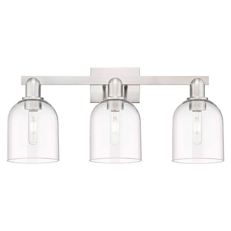 Innovations Lighting 716-3W-12-25 Bella Vanity Bella 3 Light 25" Wide - Brushed Satin Nickel / Clear