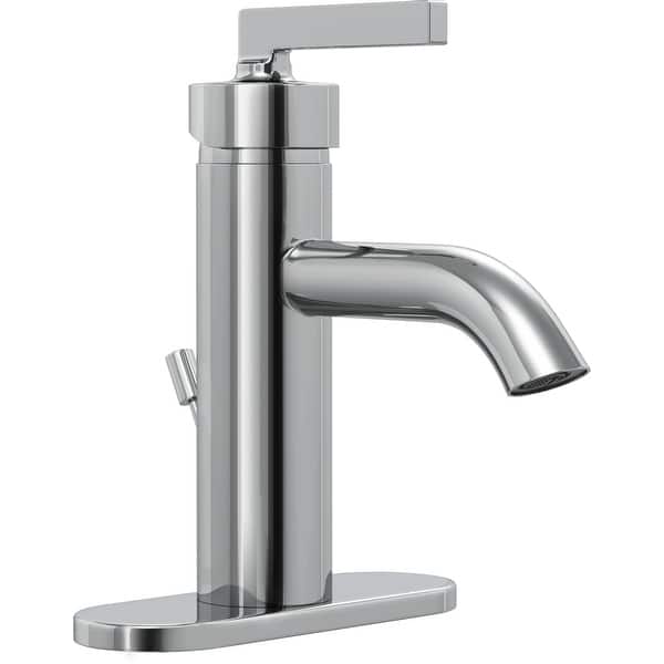 slide 2 of 3, PROFLO Pixley 1.2 GPM Single Hole Bathroom Faucet with Pop-Up Drain Chrome