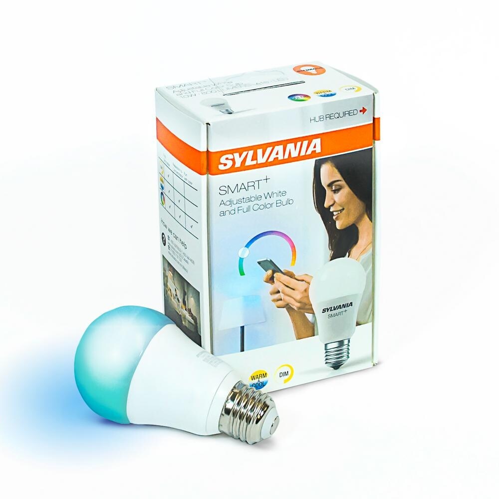 SYLVANIA SMART+ ZigBee Full Color A19 LED Smart Light Bulb (Pack of 2) SYLVANIA SMART+ ZigBee Full Color A19 LED Smart Light Bulb (Pack of 2)