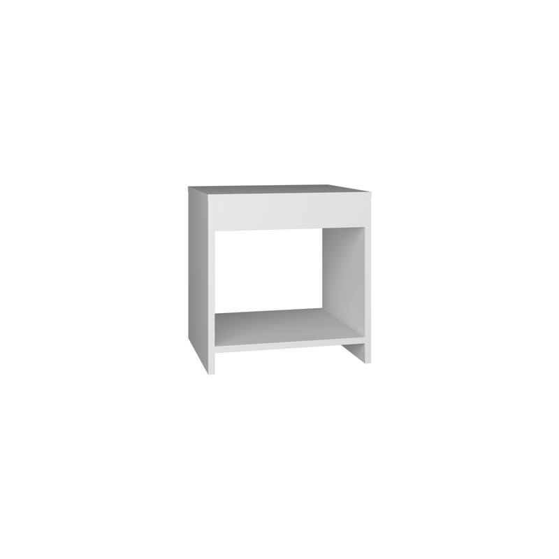 Minimalistic Nightstand with Open Shelf, Compact Design