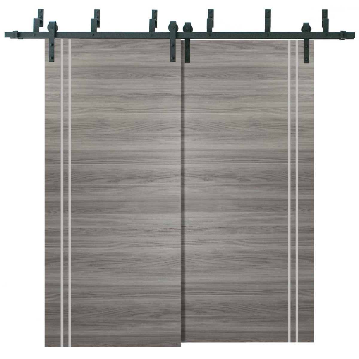 Sturdy Barn Door 36 x 80 Planum 0310 Ginger Ash with 6.6FT