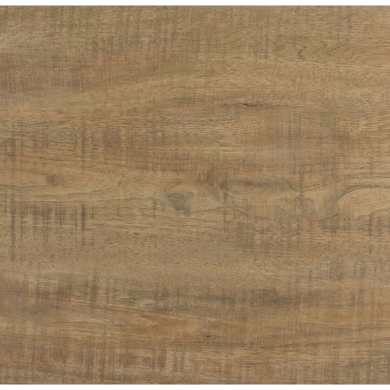 23.5 in. Natural Brown Square Wood End Table, Sturdy Build End Side Table for Living Rooms