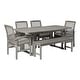 preview thumbnail 22 of 29, Middlebrook Galveston 6-Piece Acacia Wood Outdoor Dining Set