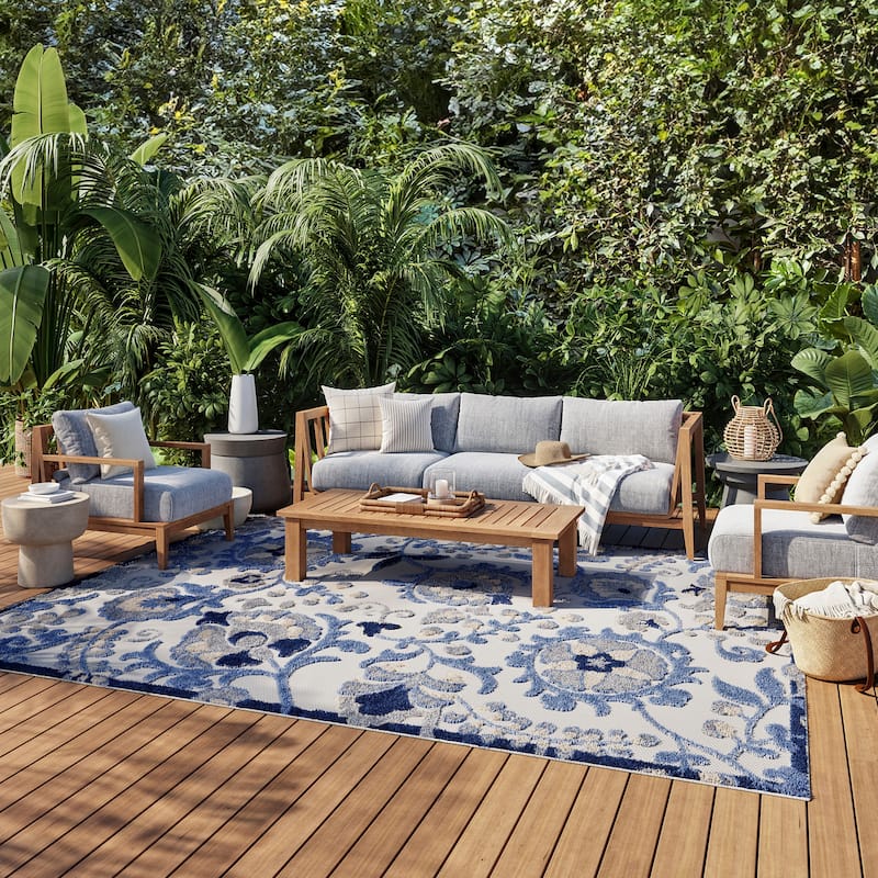Nourison Aloha Indoor/Outdoor Floral Area Rug