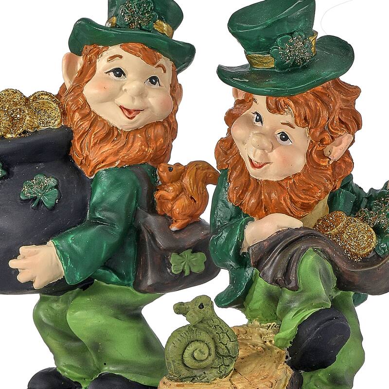 5.5" Resin Leprechaun Set of 2