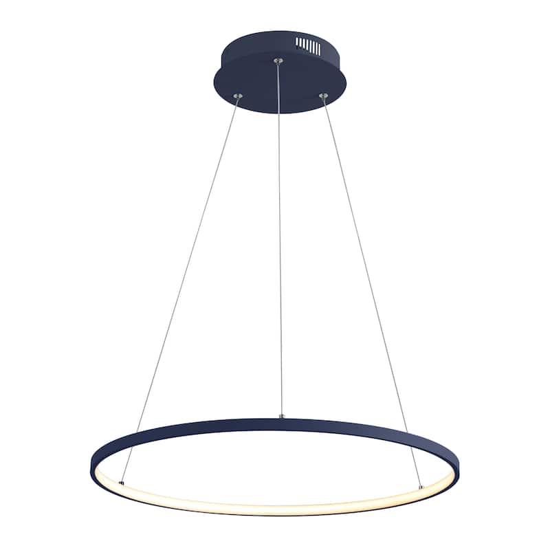 Kinsley Modern Bohemian Iron Integrated LED Pendant by JONATHAN Y