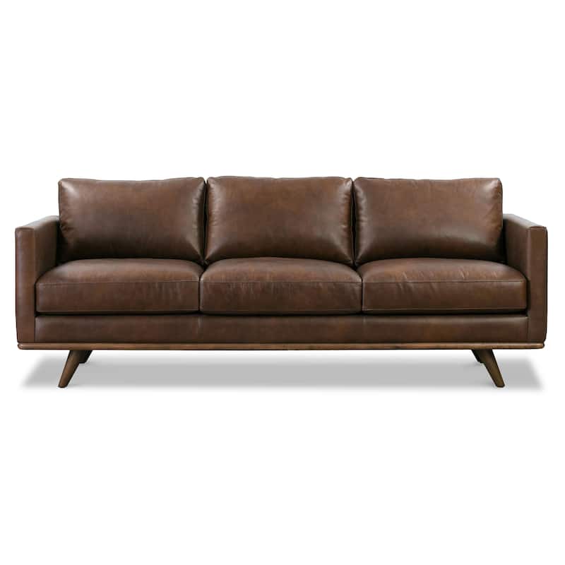 Poly & Bark Nolita 85" Sofa - Full Grain Genuine Italian Leather