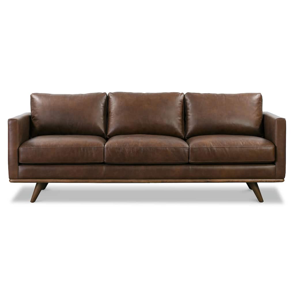 Poly & Bark Nolita 85" Sofa - Full Grain Genuine Italian Leather