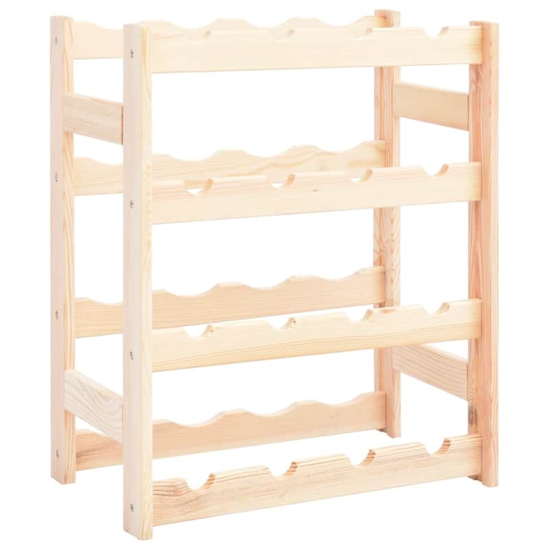 vidaXL Countertop Wine Rack Wine Bottle Holder Pantry Wine Storage Organizer - 16.9" x 9.8" x 21.3"
