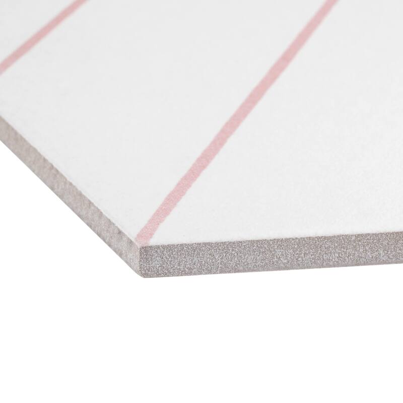 Merola Tile Porto Savona Hex Rose 8-5/8" x 9-7/8" Porcelain Floor and Wall Tile