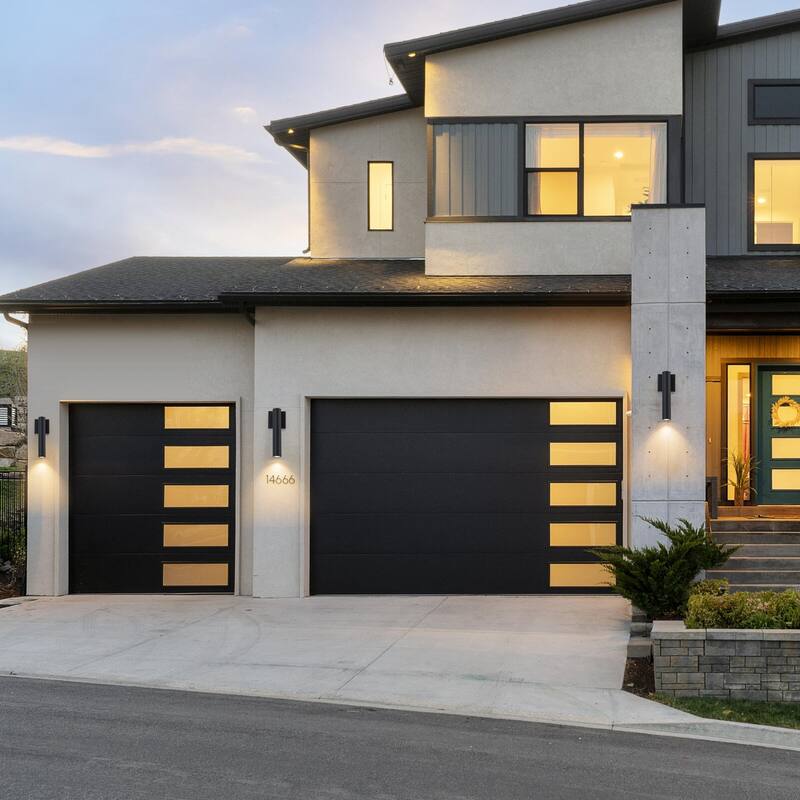 12.4" Outdoor Linear Integrated LED Wall Sconce - H12.4" x W3.4" x D4.5"