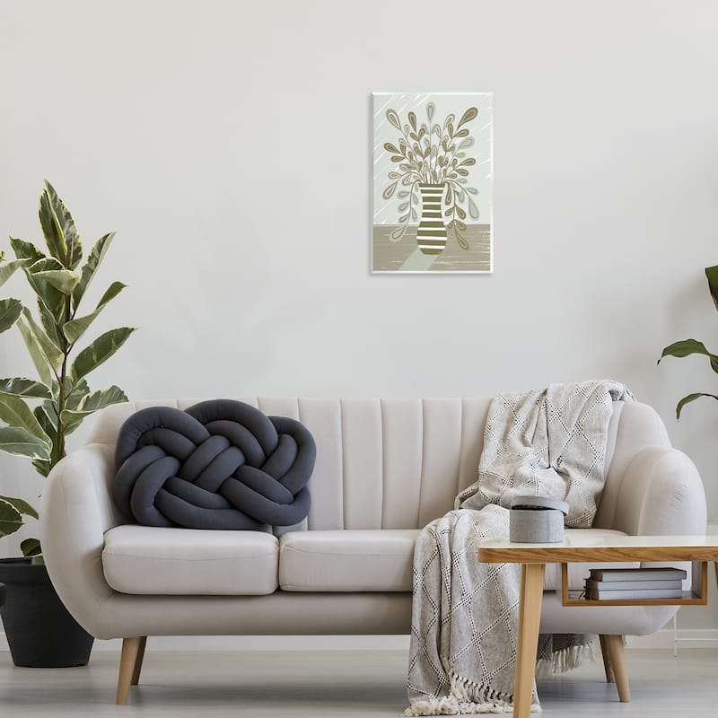 Stupell Muted Minimal Foliage Bouquet Wall Plaque Art Design By Martina Pavlova
