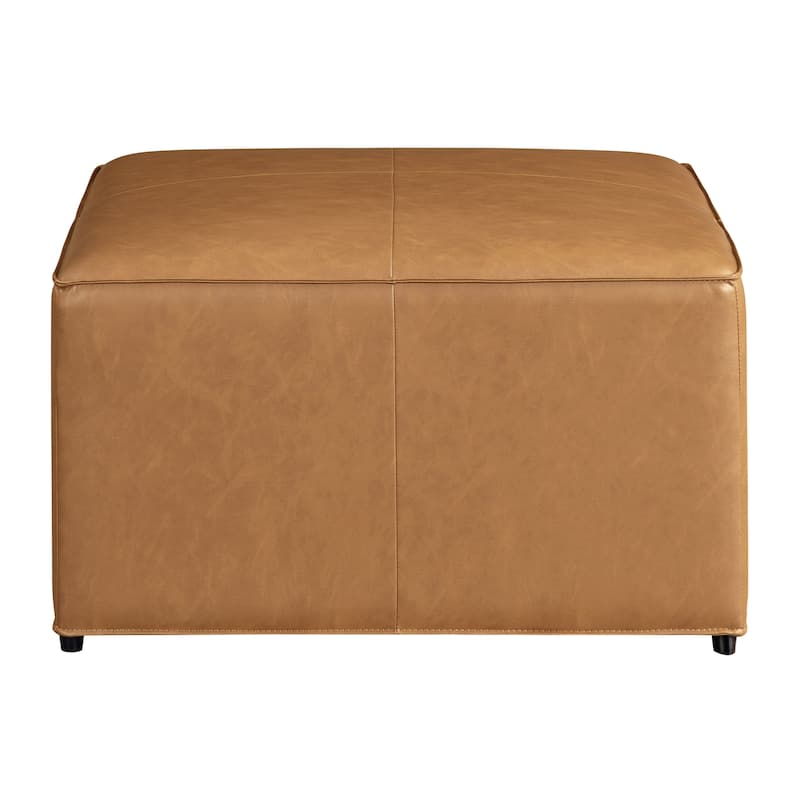 Studio Living Hanson Storage Ottoman in Faux Leather