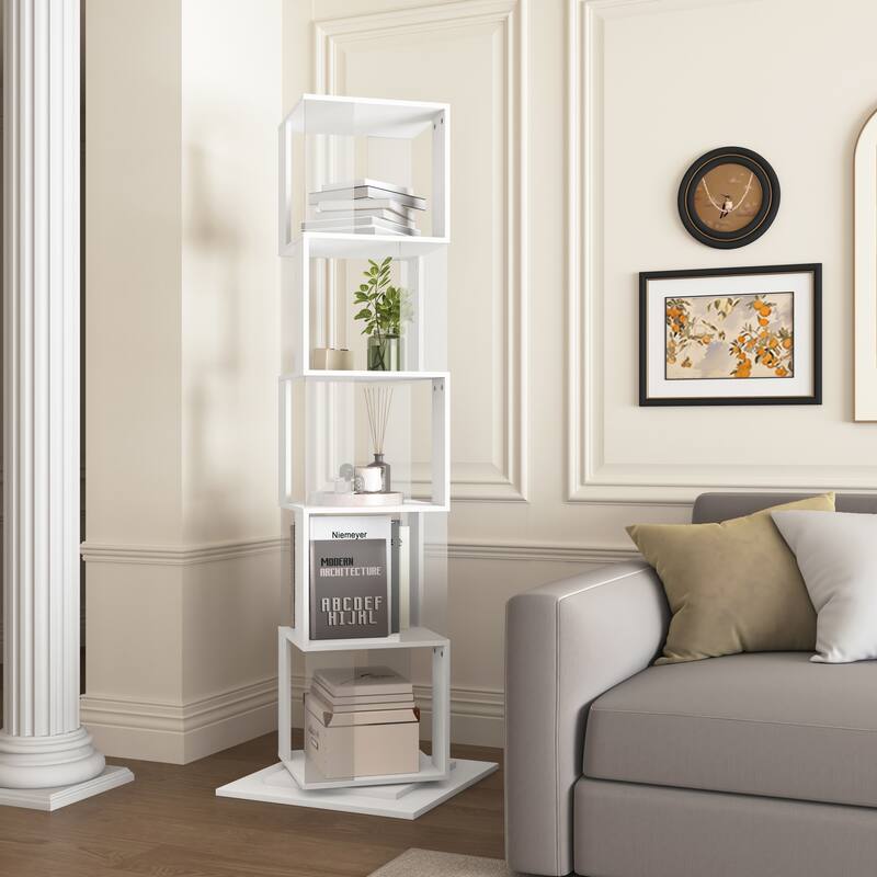 5 tier Rotating Bookshelf