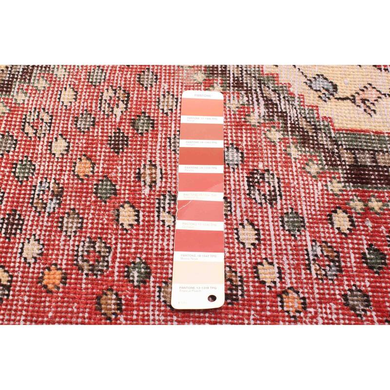 ECARPETGALLERY Hand-knotted Antalya Vintage Red Wool Rug - 4'6 x 6'3