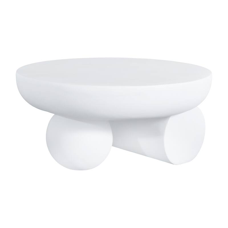 Christopher Knight Home - Obsidian Modern Sculptural Round Coffee Table