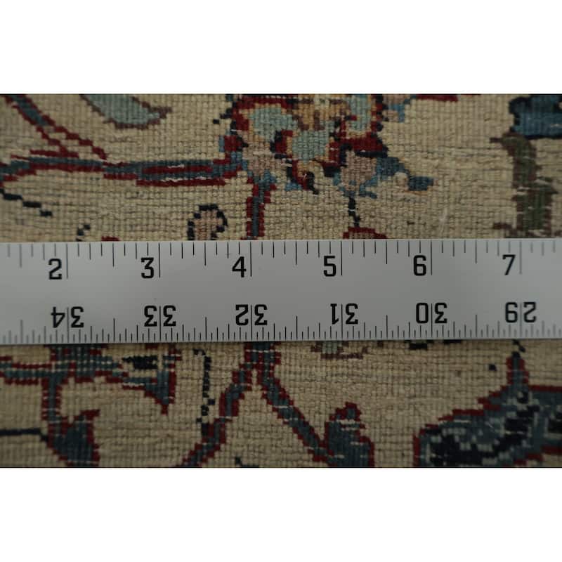 Hand Knotted Oriental 100% Wool Carpet Traditional Floral Red Sarouk Area Rug - 10' 6'' X 8' 0''