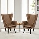 preview thumbnail 7 of 92, Upholstered Wingback Armchair Leisure Accent Chair, Single - 40.55" H x 28.34" W x 33.1" D