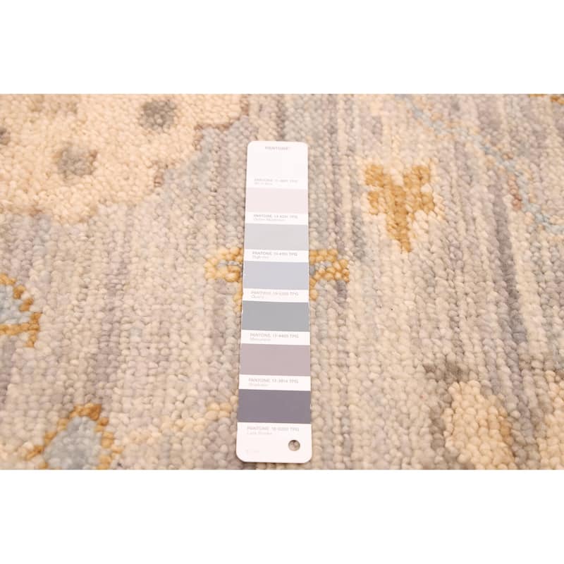 ECARPETGALLERY Hand-knotted Jules Serapi Light Grey Wool Rug - 8'9 x 12'2