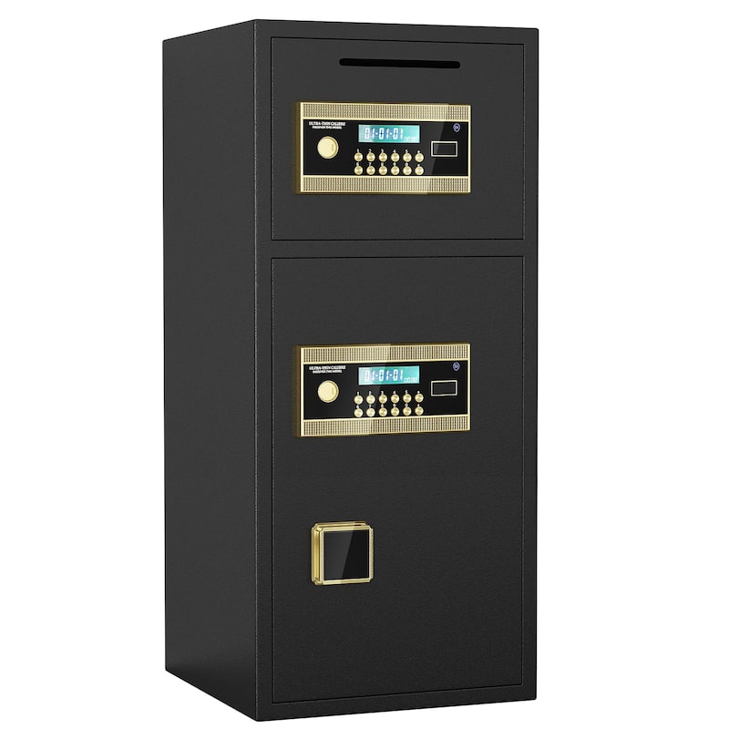 Large Double-door Coin-operated Safe,Digital Security Safe with Fireproof and Waterproof Bag,7.0 Cubic Feet Safe Box