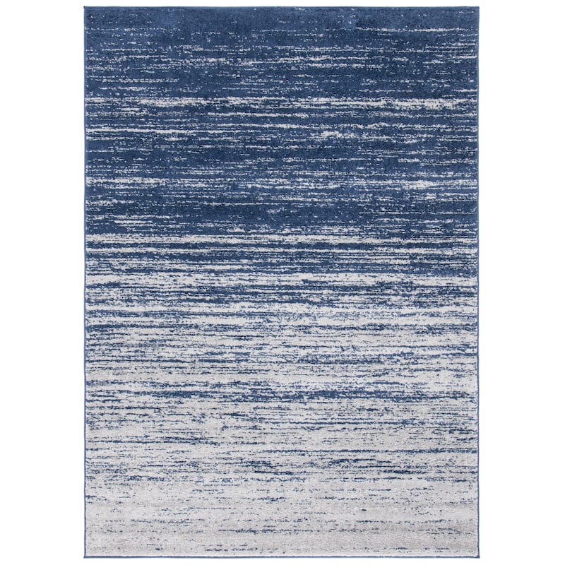 SAFAVIEH Adirondack Vera Modern Ombre Distressed Area Rug - 2'6" x 4' - Navy/Grey
