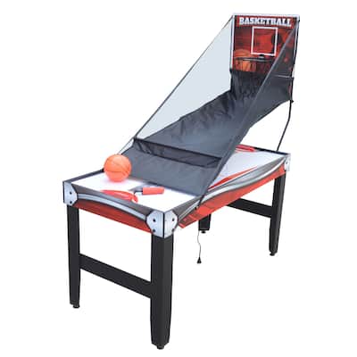 Hathaway Scout 54-in 4-in-1 Multi Combo Game Table, Air Hockey, Arcade Basketball, Table Tennis, Dry Erase Board