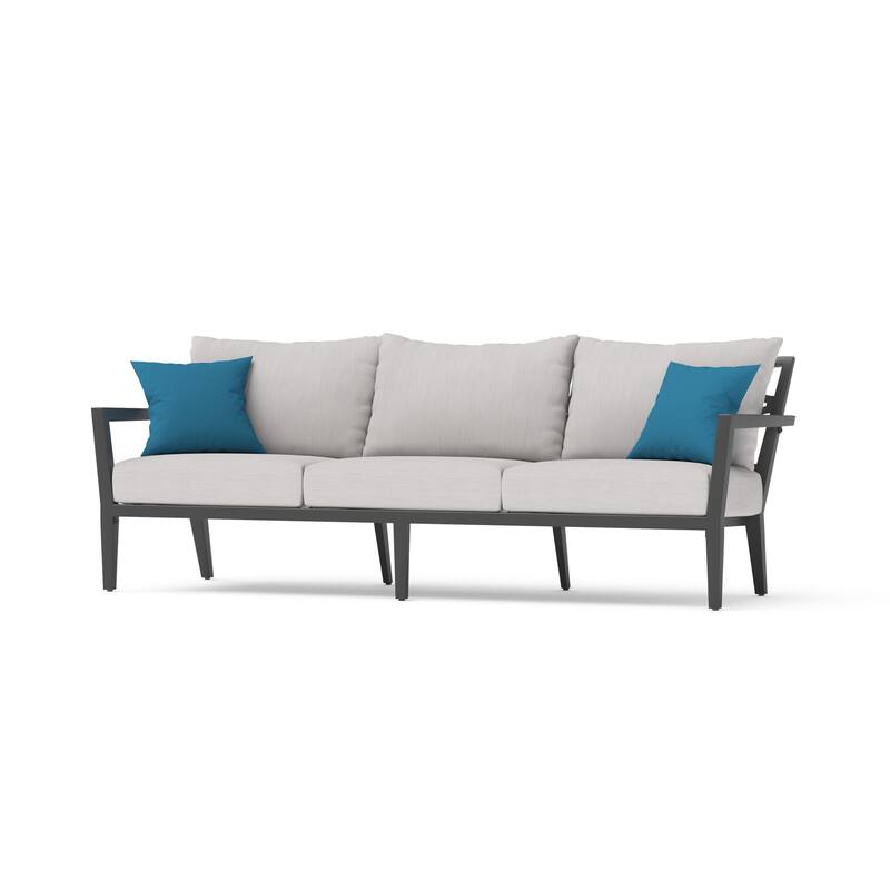 Venetia 4 Piece Outdoor Patio Motion Fire Seating Set