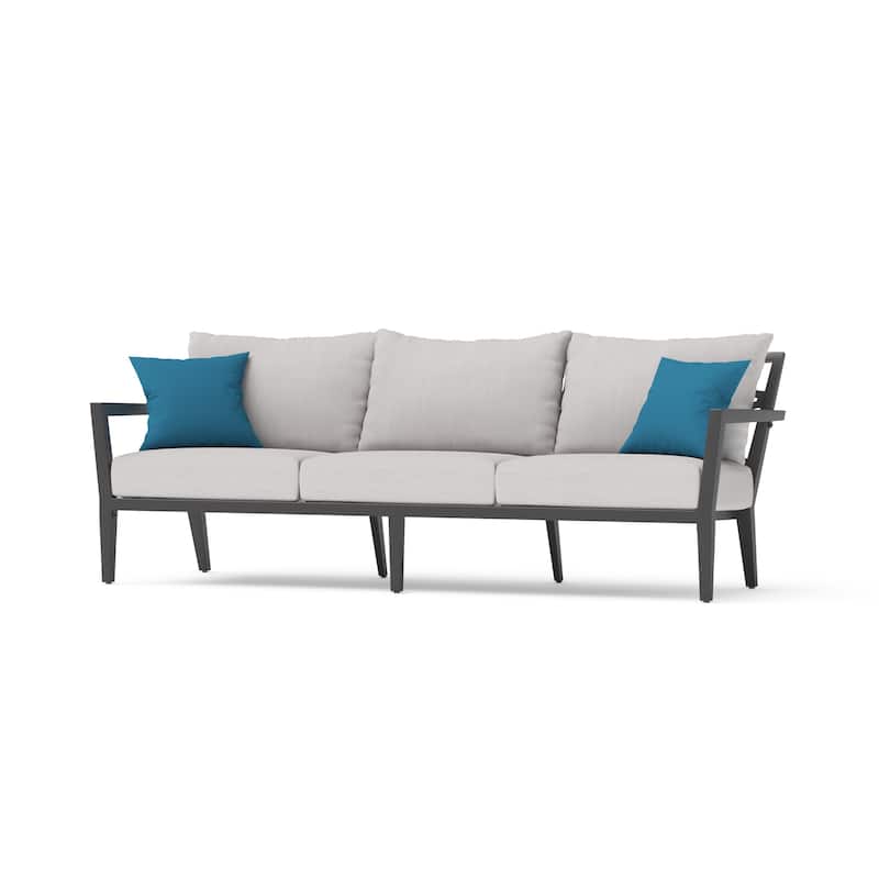 Venetia 6 Piece Outdoor Patio Motion Fire Seating Set