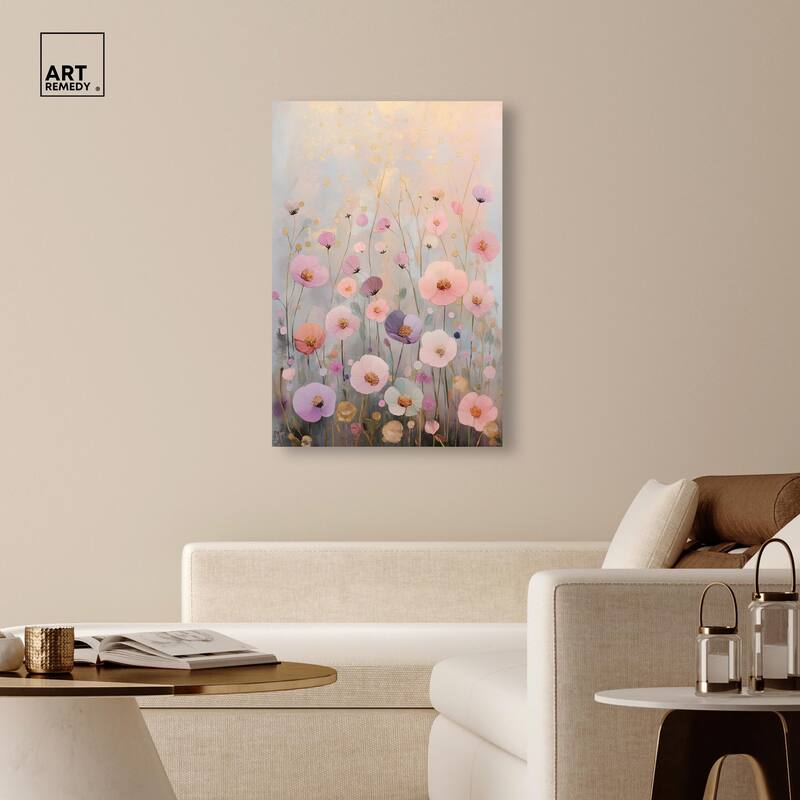Tiny Blooms II Canvas by Art Remedy, Gallery Wrapped