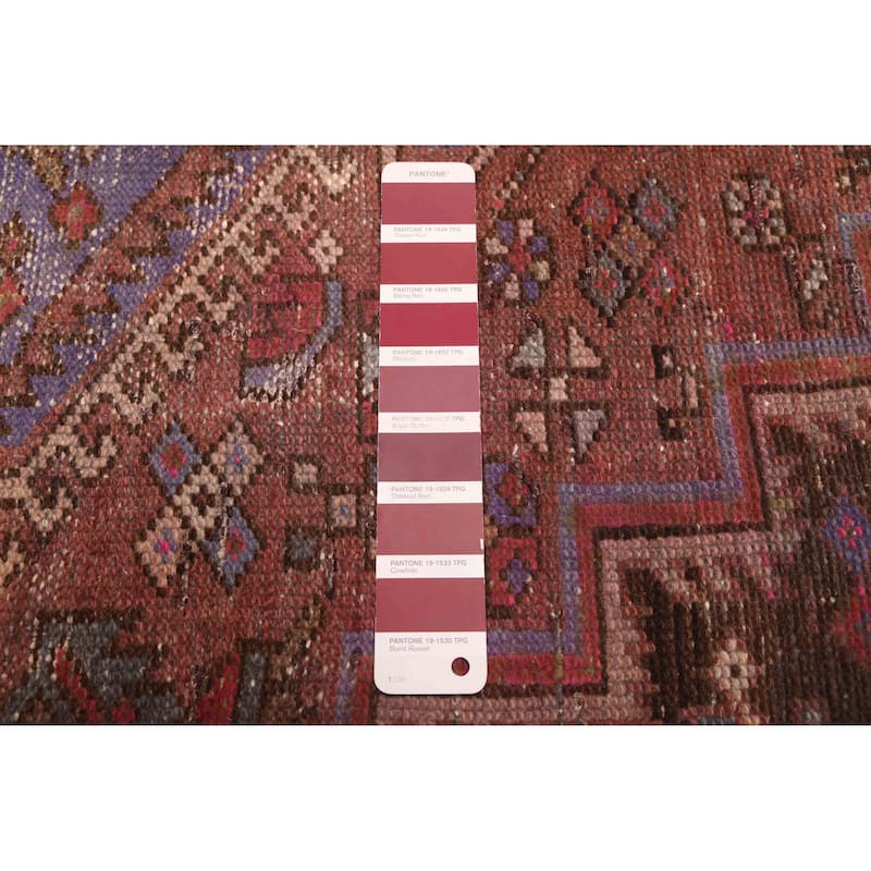 ECARPETGALLERY Hand-knotted Antalya Vintage Dark Red Wool Rug - 4'0 x 6'1