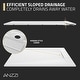 preview thumbnail 10 of 34, ANZZI Borderless Series 59 in. Barrier-Free Curbless Shower Base with Reversible Drain, Slip-Resistant & ADA Compliant
