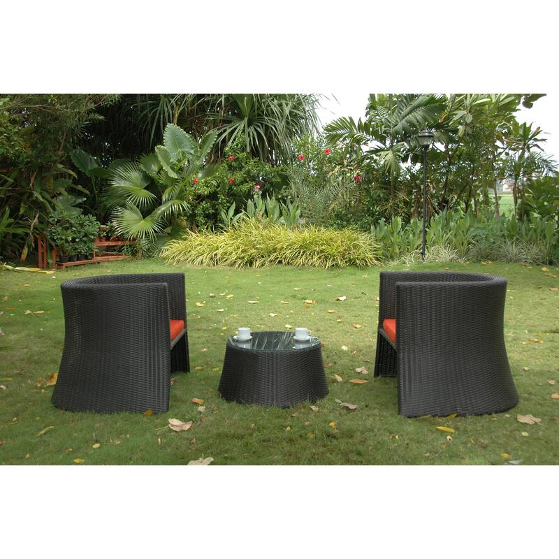 Dining Set 3 Piece - Old World Style Table & Chairs for Kitchen or Dining Room