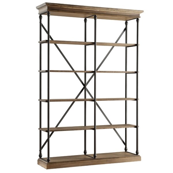 Barnstone Cornice Double Shelving Bookcase by iNSPIRE Q Artisan